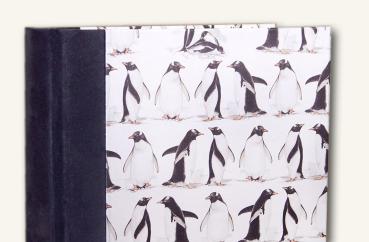 Classic album for photos "Penguins", handmade, for gluing